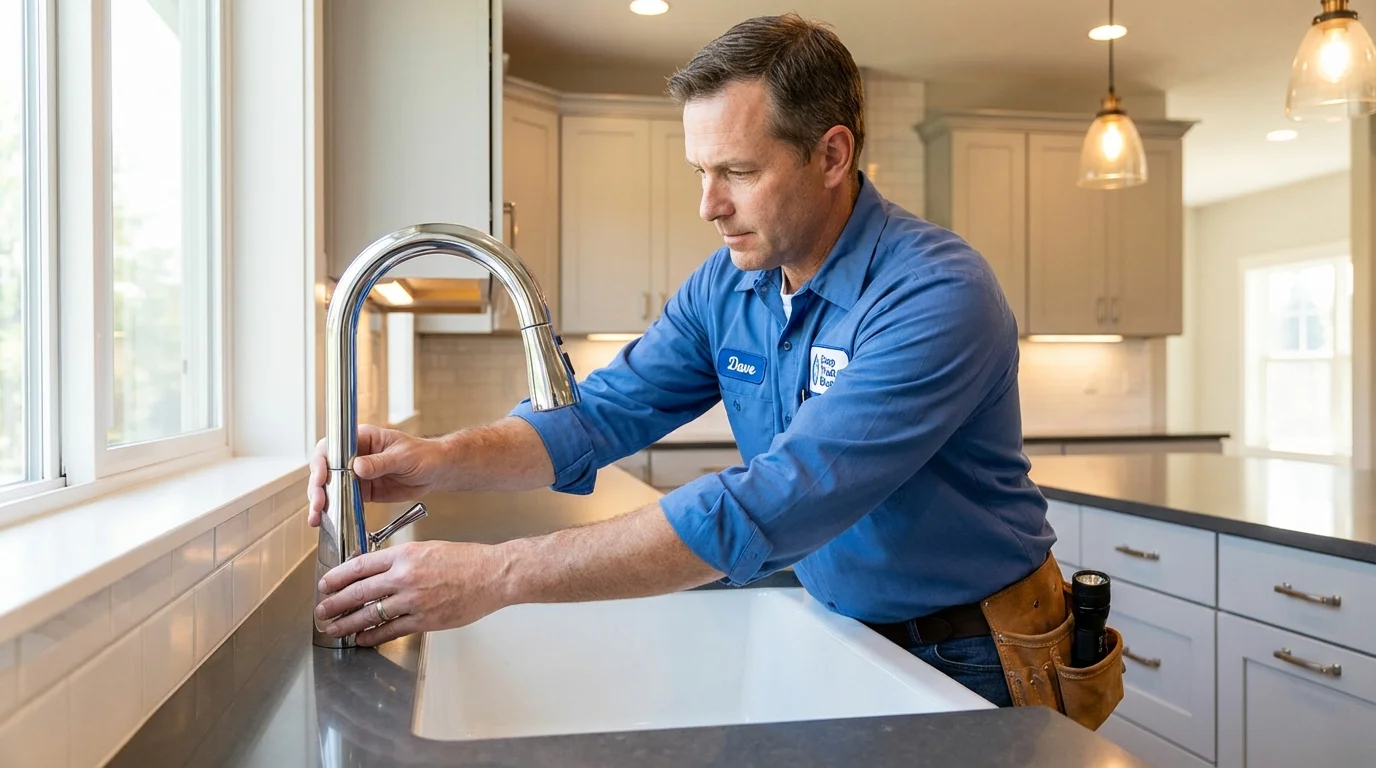 Kitchen faucet installation by Johns Plumbing LLC in Gove